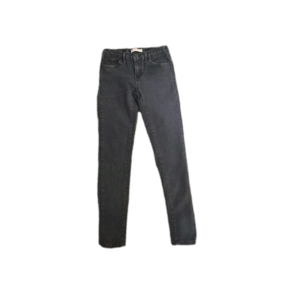 Levi's 710 Super Skinny Girls‎ size 12 w/adjustable waist.  Denim Black
